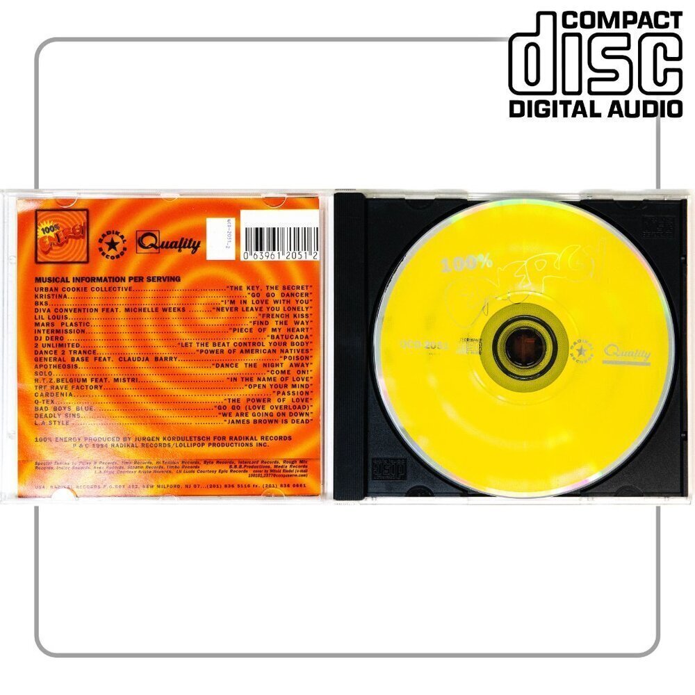 100% Energy - Music CD